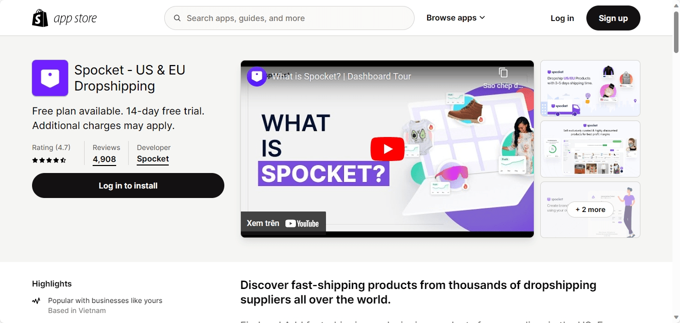 Spocket ‑ US and EU Dropshipping